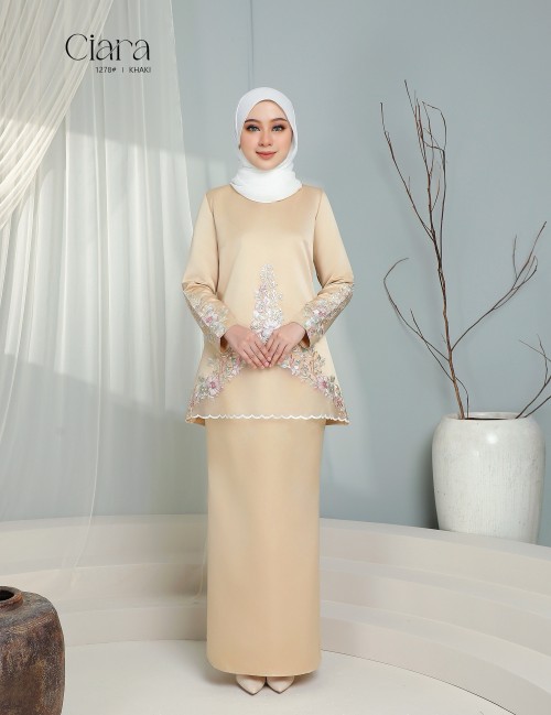 CIARA KURUNG MODERN (KHAKI) 1278#