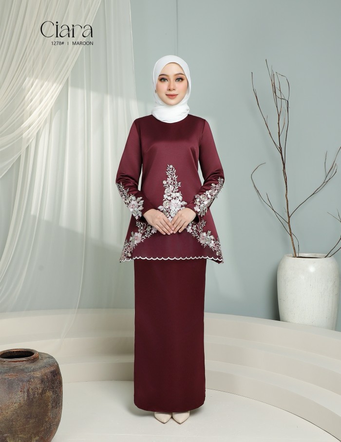 CIARA KURUNG MODERN (MAROON) 1278#