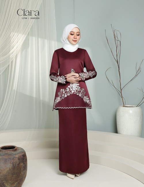 CIARA KURUNG MODERN (MAROON) 1278#