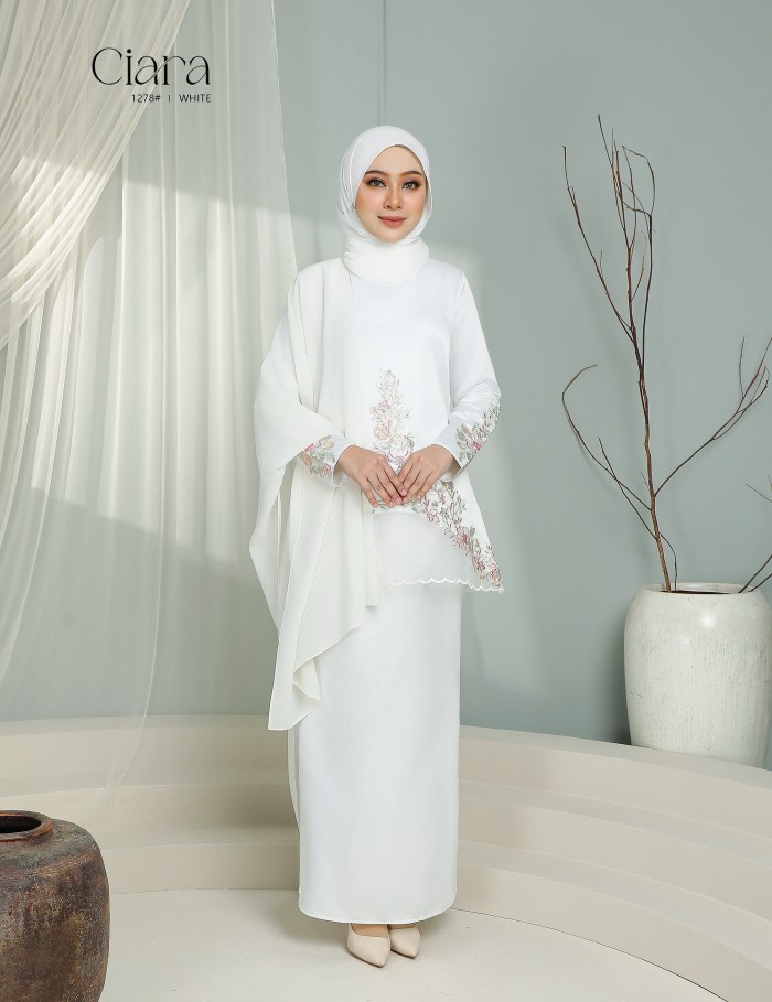 CIARA KURUNG MODERN (WHITE) 1278#