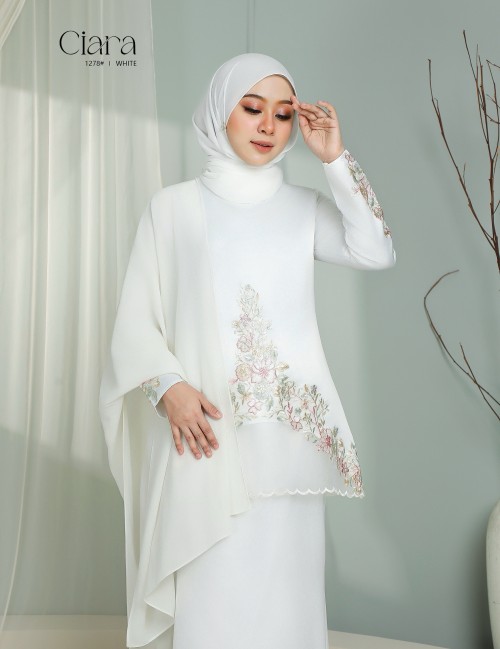 CIARA KURUNG MODERN (WHITE) 1278#