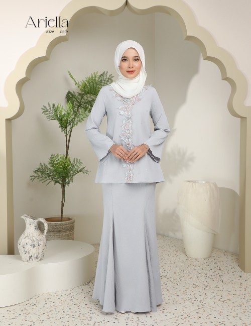 ARIELLA KURUNG MODERN (GREY) 832#