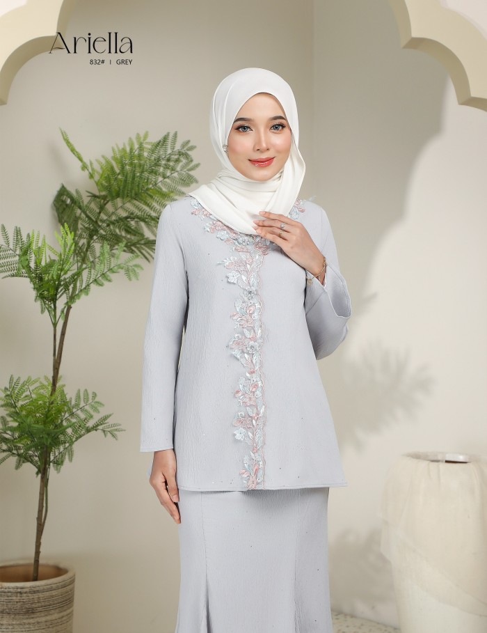 ARIELLA KURUNG MODERN (GREY) 832#