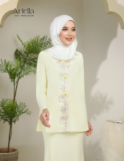 ARIELLA KURUNG MODERN (PASTEL YELLOW) 832#