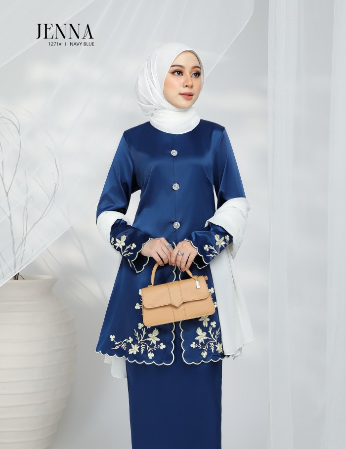 JENNA KURUNG MODERN (NAVY BLUE) 1271#