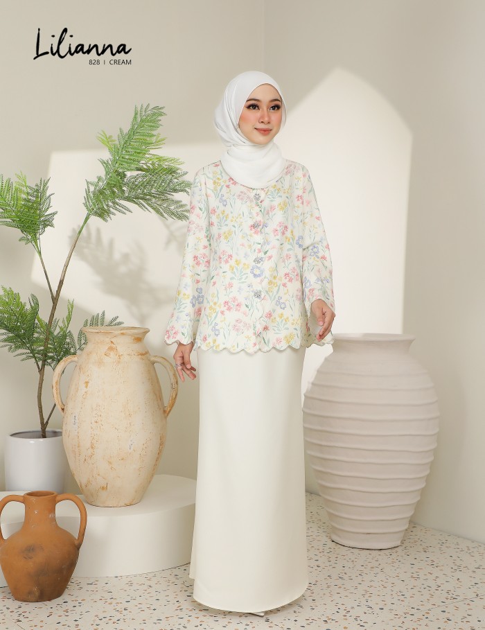 LILIANNA KURUNG MODERN (CREAM) 828#