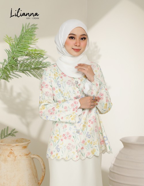 LILIANNA KURUNG MODERN (CREAM) 828#