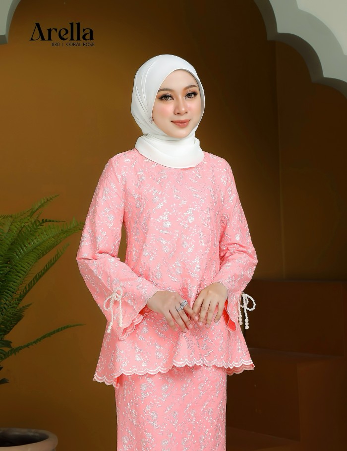 ARELLA KURUNG MODERN (CORAL ROSE) 830#