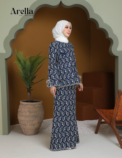 ARELLA KURUNG MODERN (NAVY BLUE) 830#