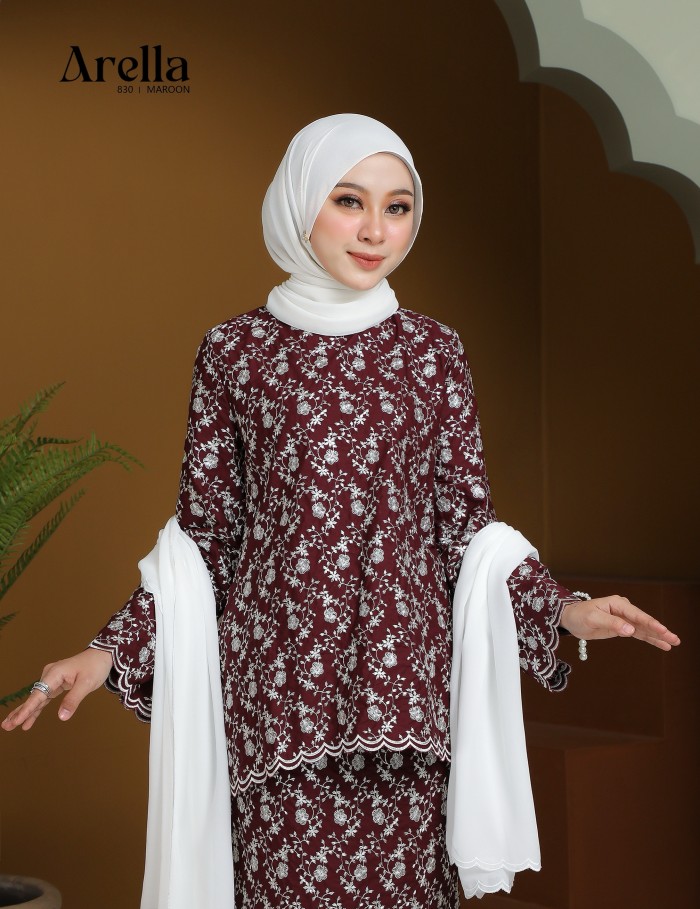 ARELLA KURUNG MODERN (MAROON) 830#