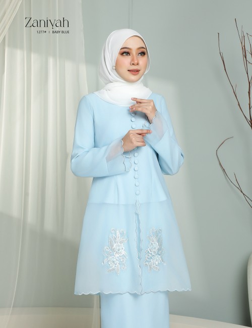 ZANIYAH KURUNG MODERN (BABY BLUE) 1277#