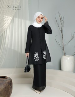 ZANIYAH KURUNG MODERN (BLACK) 1277#