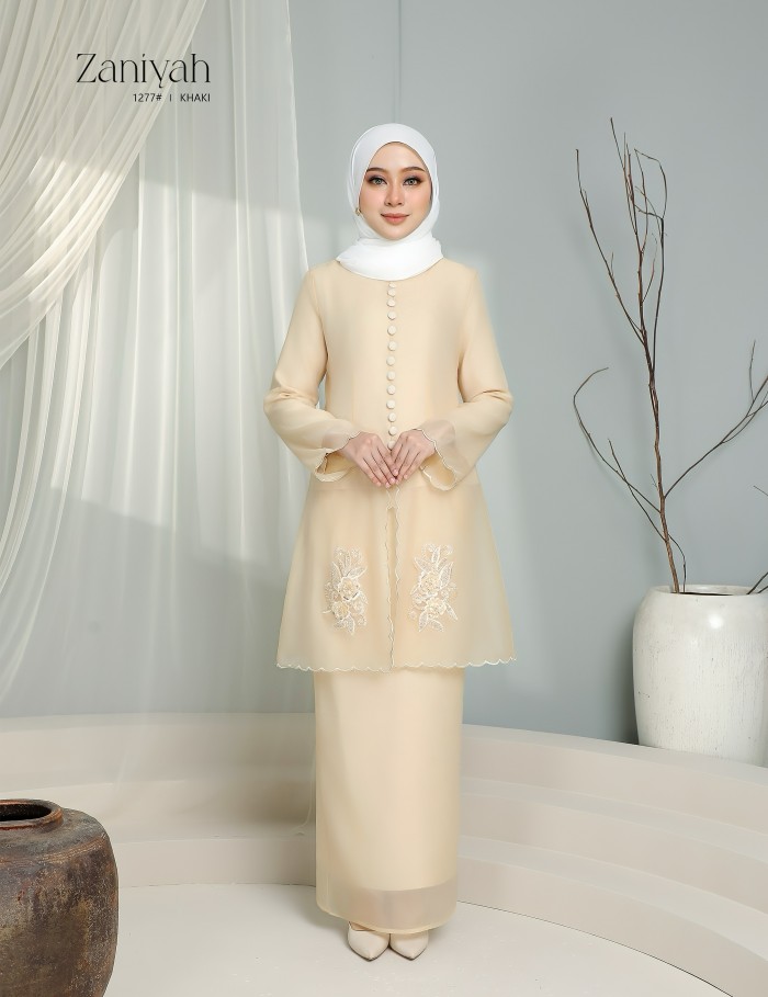 ZANIYAH KURUNG MODERN (KHAKI) 1277#