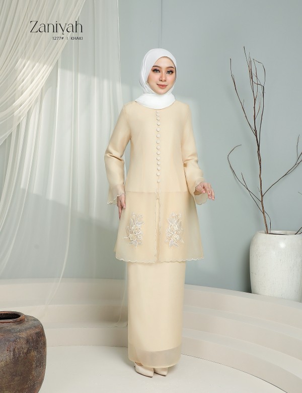 ZANIYAH KURUNG MODERN (KHAKI) 1277#