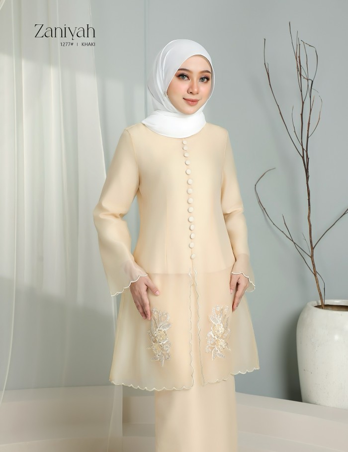 ZANIYAH KURUNG MODERN (KHAKI) 1277#