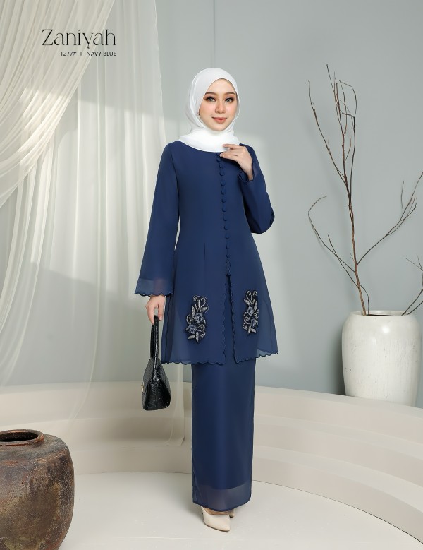 ZANIYAH KURUNG MODERN (NAVY BLUE) 1277#