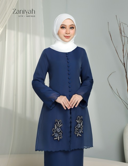 ZANIYAH KURUNG MODERN (NAVY BLUE) 1277#