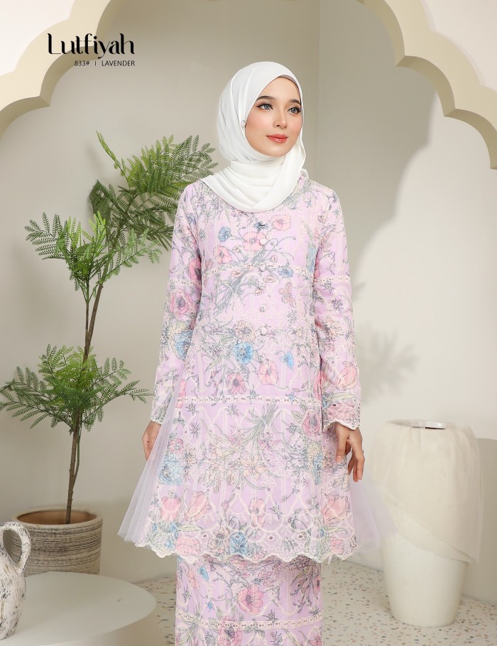 LUTFIYAH KURUNG MODERN (LAVENDER) 833#