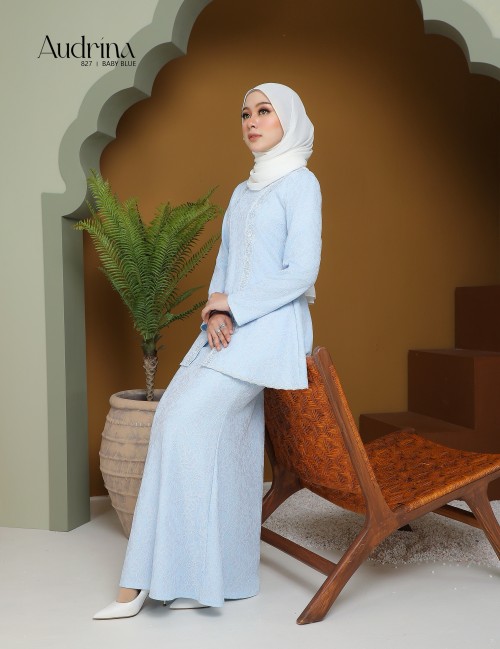 AUDRINA KURUNG MODERN (BABY BLUE) 827#