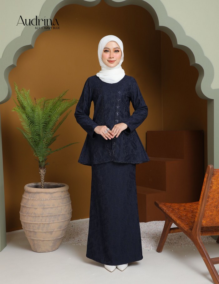 AUDRINA KURUNG MODERN (NAVY BLUE) 827#