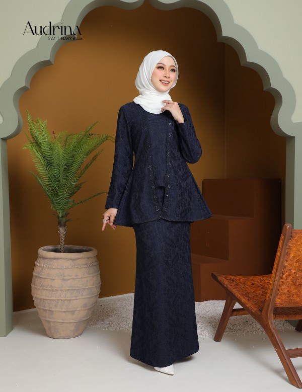 AUDRINA KURUNG MODERN (NAVY BLUE) 827#