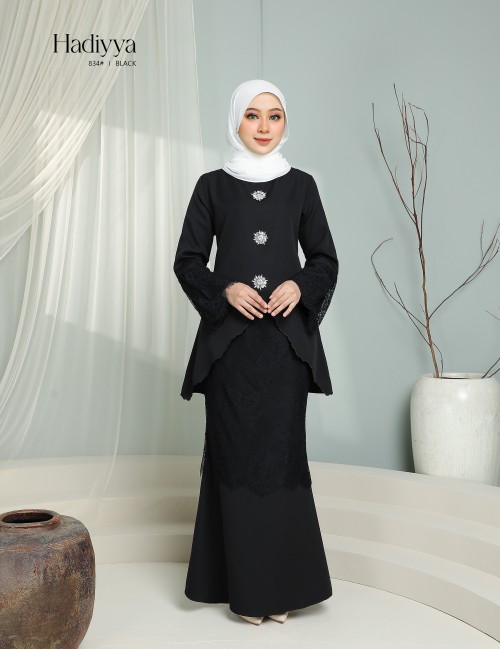 HADIYYA KURUNG MODERN (BLACK) 834#