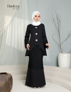 HADIYYA KURUNG MODERN (BLACK) 834#