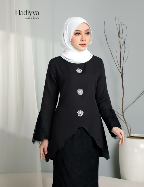 HADIYYA KURUNG MODERN (BLACK) 834#