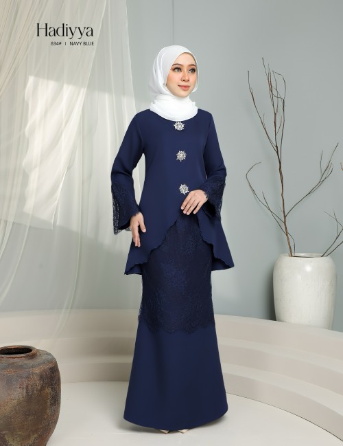 HADIYYA KURUNG MODERN (NAVY BLUE) 834#