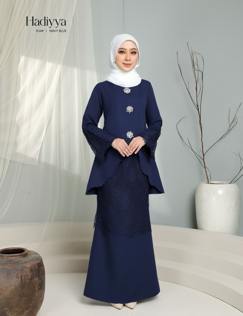 HADIYYA KURUNG MODERN (NAVY BLUE) 834#