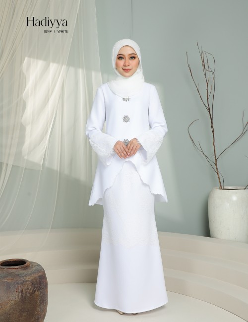 HADIYYA KURUNG MODERN (WHITE) 834#