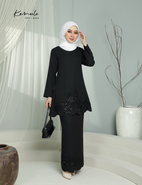 KAMEELA KURUNG MODERN (BLACK) 835#