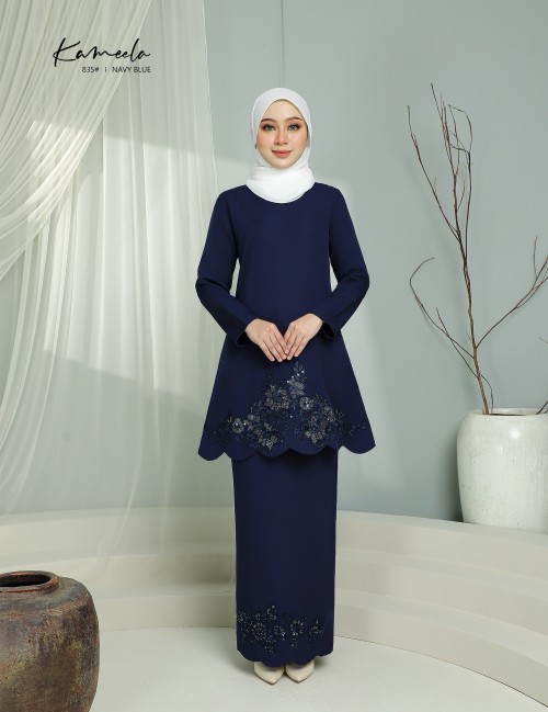 KAMEELA KURUNG MODERN (NAVY BLUE) 835#