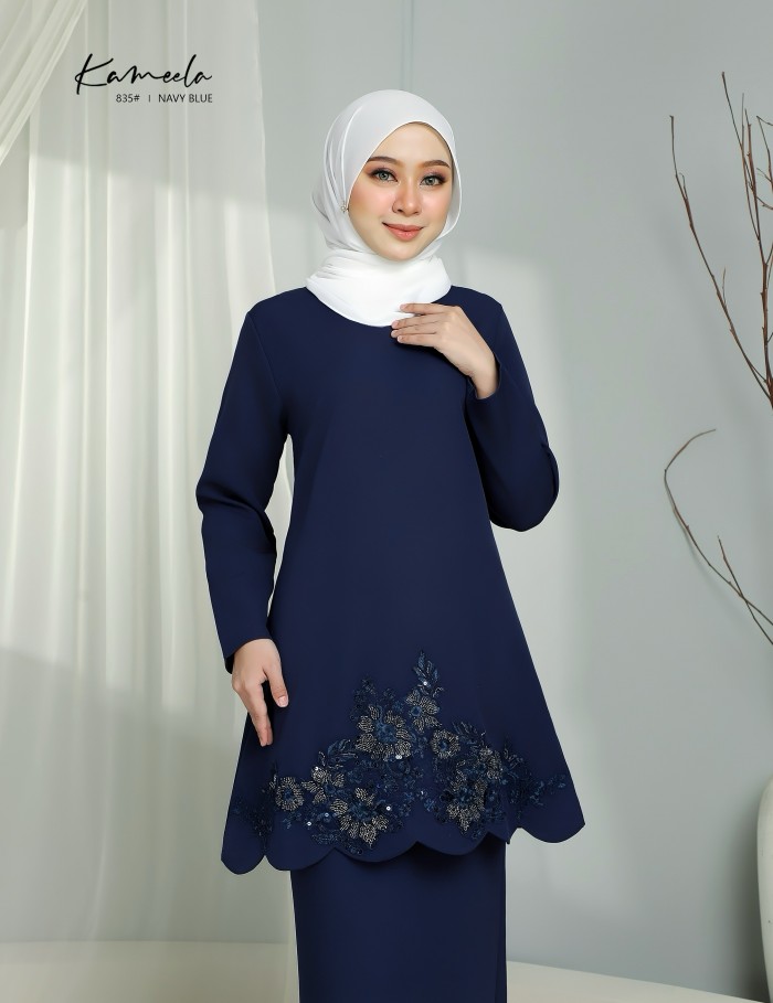 KAMEELA KURUNG MODERN (NAVY BLUE) 835#