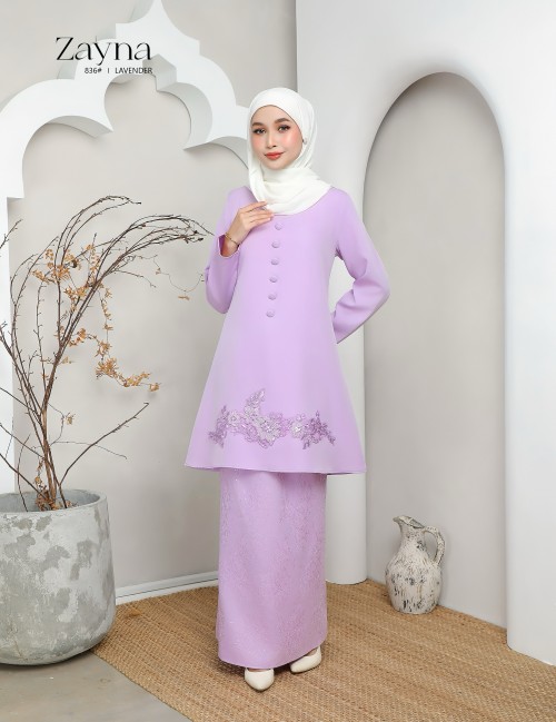 ZAYNA KURUNG MODERN (LAVENDER) 836#