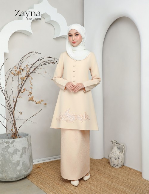 ZAYNA KURUNG MODERN (NUDE) 836#