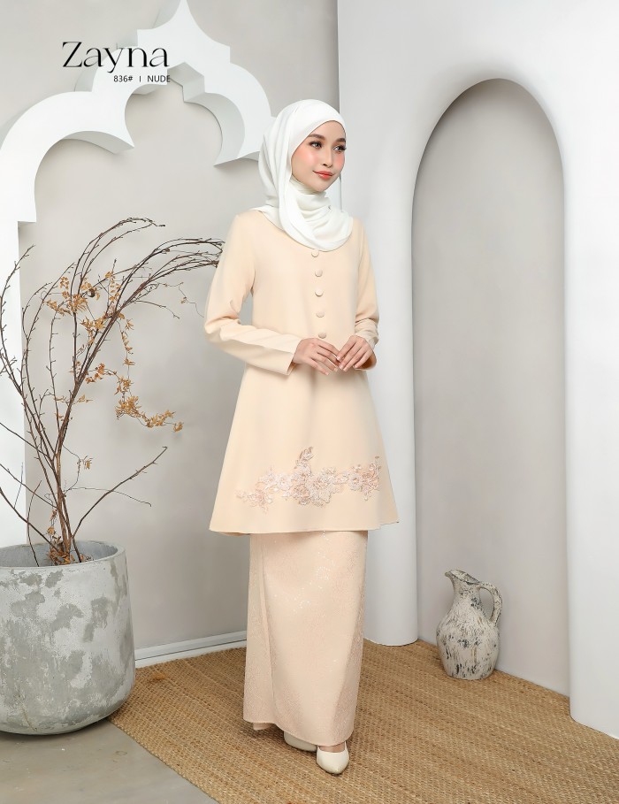 ZAYNA KURUNG MODERN (NUDE) 836#