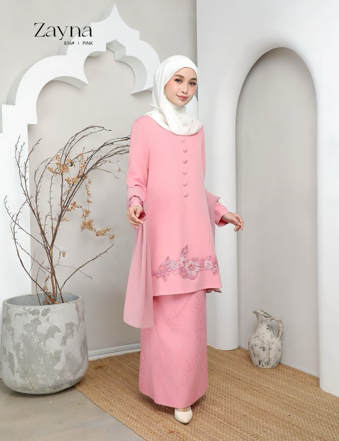 ZAYNA KURUNG MODERN (PINK) 836#