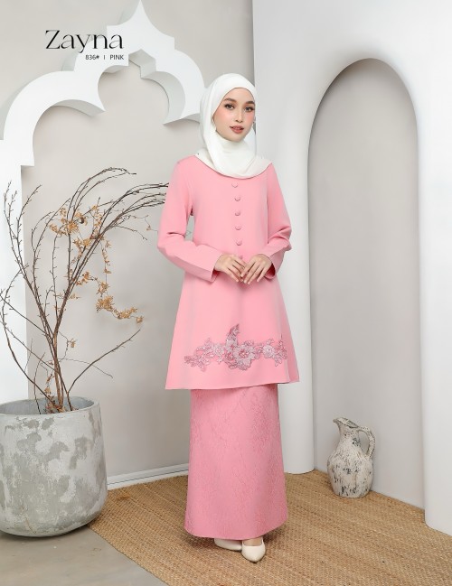 ZAYNA KURUNG MODERN (PINK) 836#