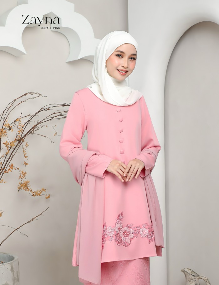 ZAYNA KURUNG MODERN (PINK) 836#