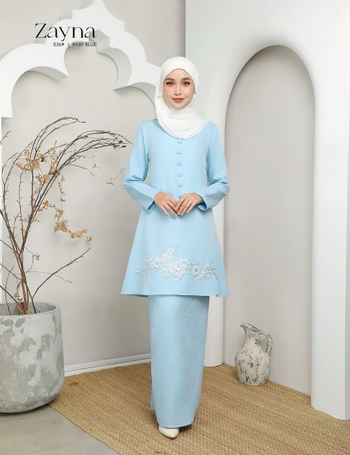 ZAYNA KURUNG MODERN (BABY BLUE) 836#