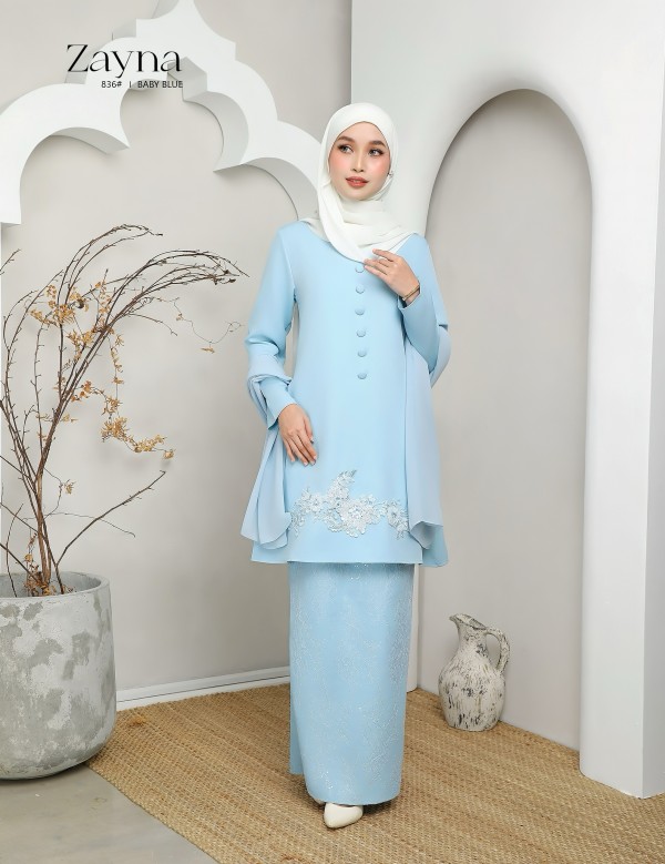 ZAYNA KURUNG MODERN (BABY BLUE) 836#