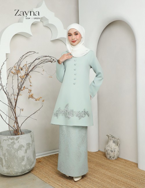 ZAYNA KURUNG MODERN (GREEN) 836#