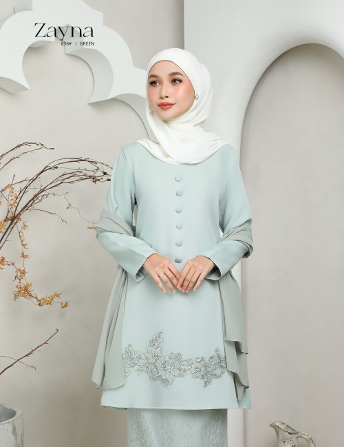 ZAYNA KURUNG MODERN (GREEN) 836#