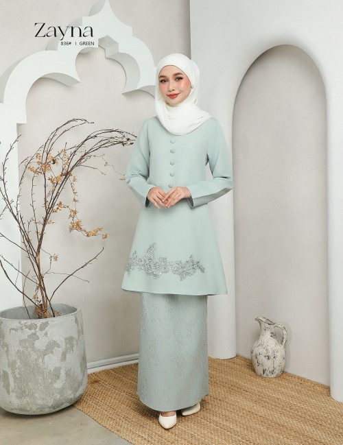 ZAYNA KURUNG MODERN (GREEN) 836#