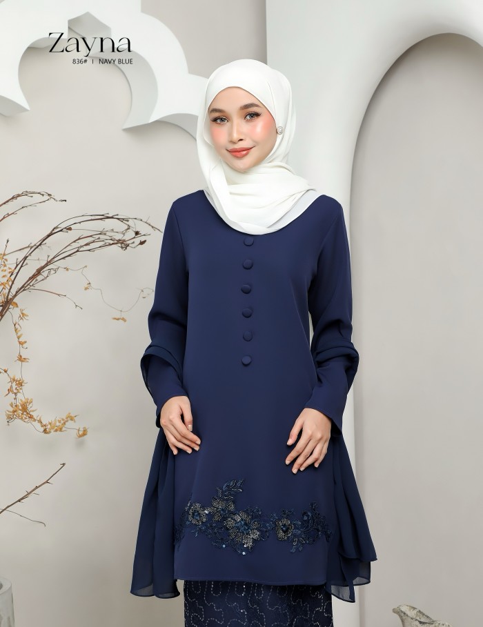 ZAYNA KURUNG MODERN (NAVY BLUE) 836#