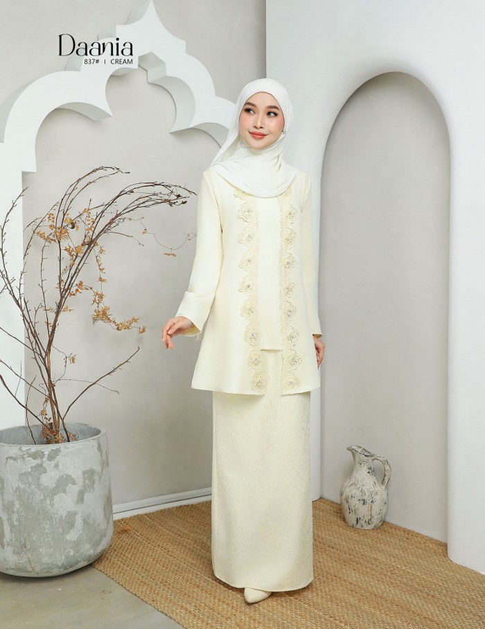 DAANIA KURUNG MODERN ( CREAM ) 837#