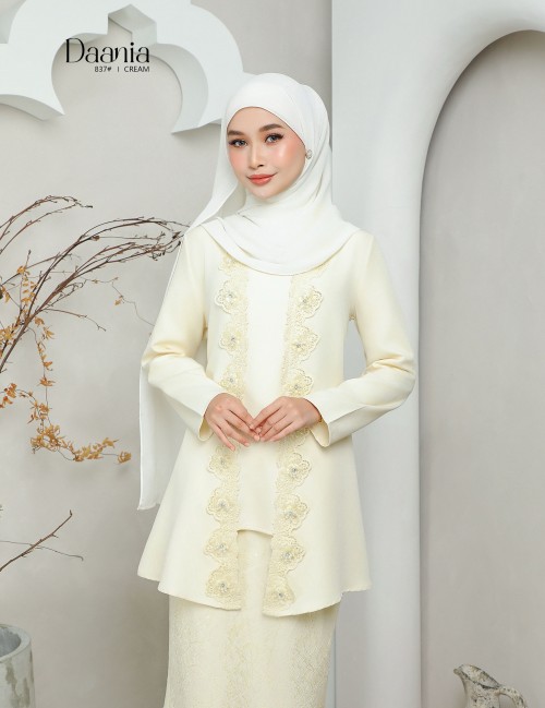 DAANIA KURUNG MODERN ( CREAM ) 837#