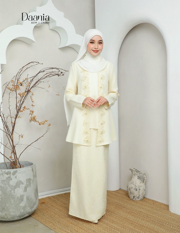 DAANIA KURUNG MODERN ( CREAM ) 837#