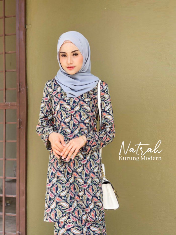 NATRAH KURUNG MODERN (BLUE BLACK) 101#